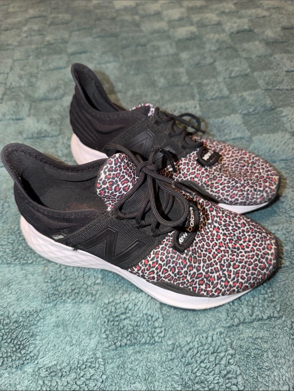 Women’s Leopard New Balance Fresh Foam Roav Running Shoes
